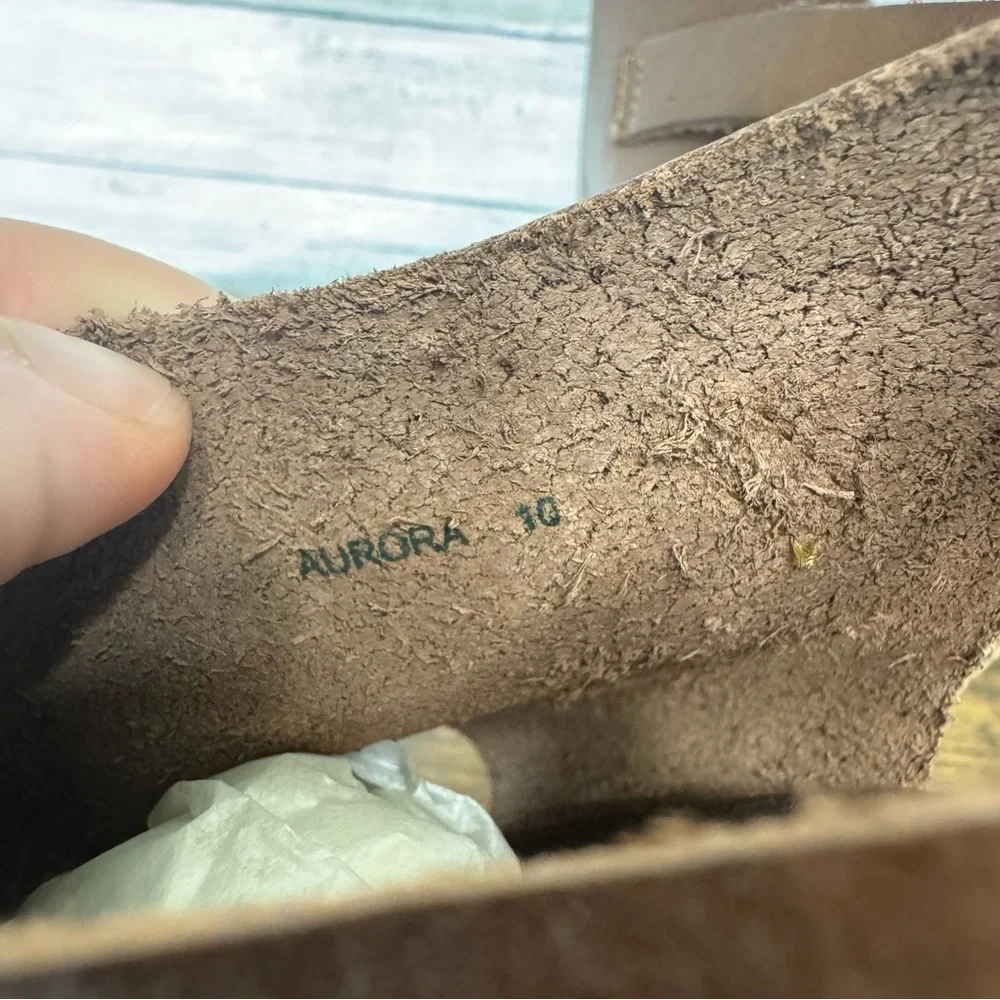 Corkys Aurora Chocolate Wedge Cork Sandals Women’s Size 10